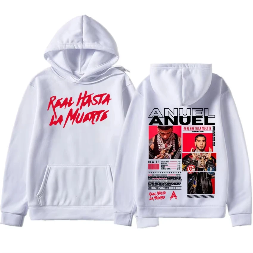 

Новый стиль, толстовка с капюшоном Rapper Anuel AA, альбом 2520, графические готические эстетические толстовки в стиле Харадзюку, мужские толстовки в стиле хип-хоп, уличная одежда унисекс