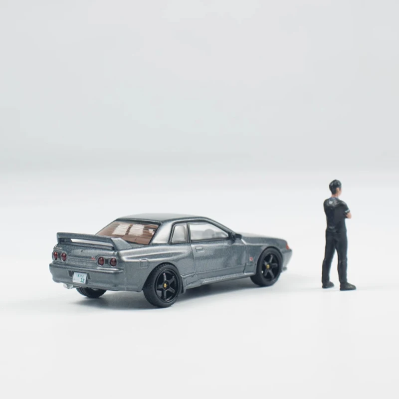 Modelo de aleación GTR R32 Original a escala 1:64, simulación de decoración clásica, pasatiempos, recuerdos, colección de regalos, exhibición estática
