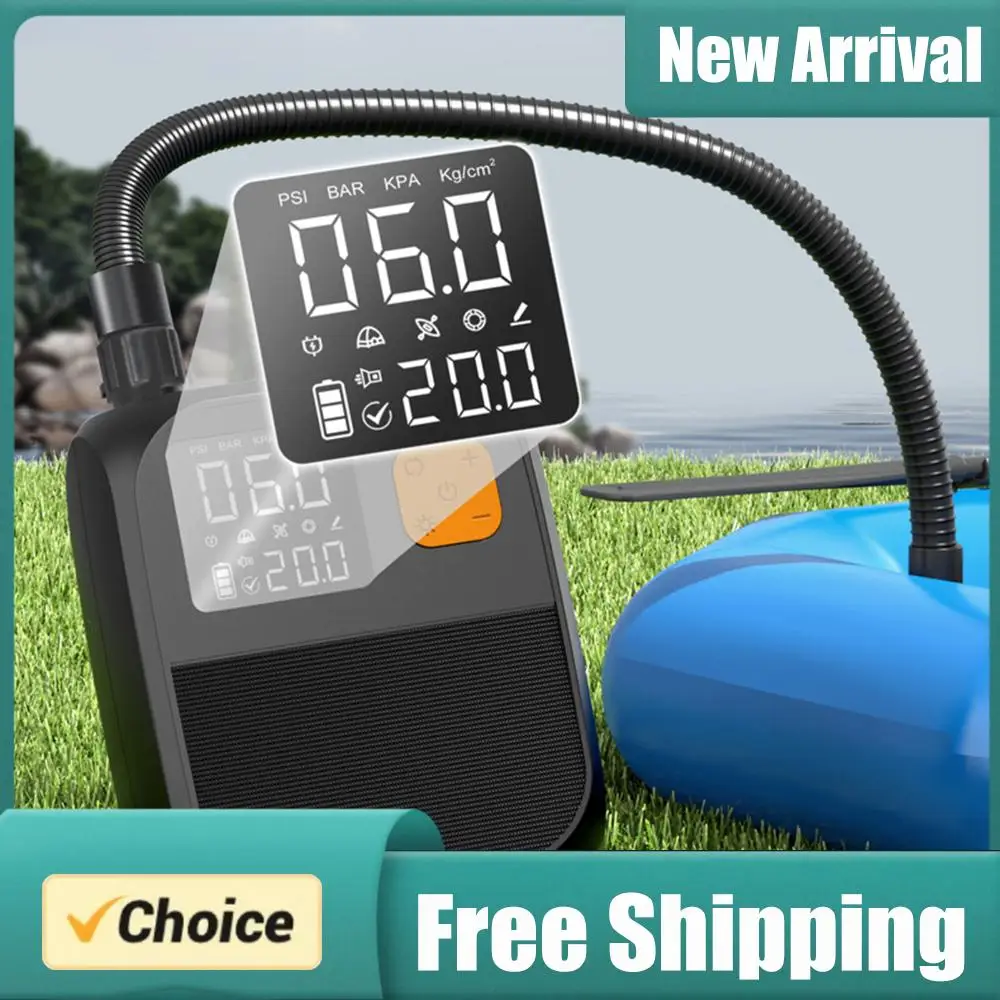 Electric Paddle Board Pump Rechargeable SUP Pump Portable Electric Pump for Inflatable Stand Up Paddle Board Kayaks Boats
