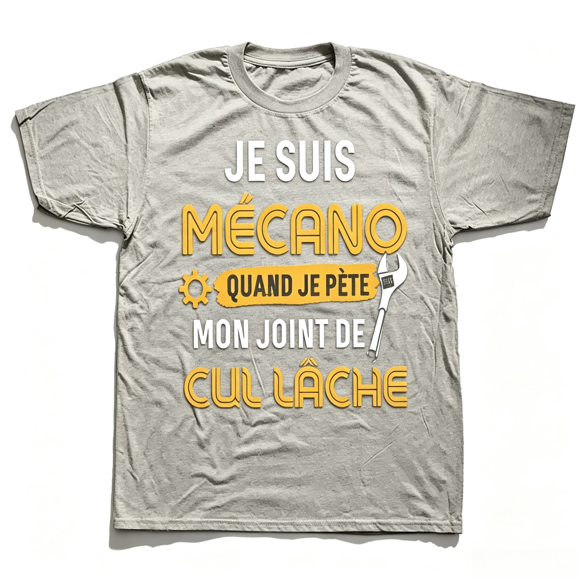 You Know I'm Mechano T Shirt Funny French Text Dad Gift Worker Humor Vintage Tee Casual Unisex Summer T-shirts Women Clothing