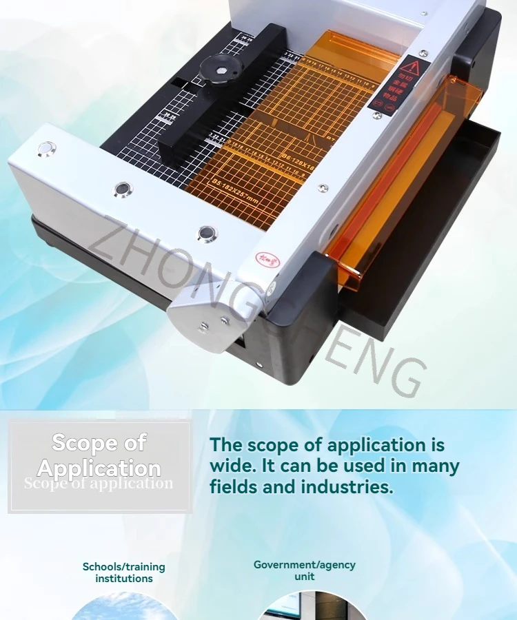 A4 fully automatic thick layer large adhesive heavy-duty cutting machine, sticker indentation photo cutting machine