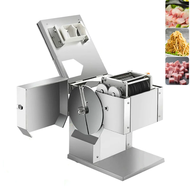 

Commercial Meat Cutter Electric Meat Slicer Thickness 2 - 21MM Meat Cutting Machine Shredding And Dicing Machine 850W