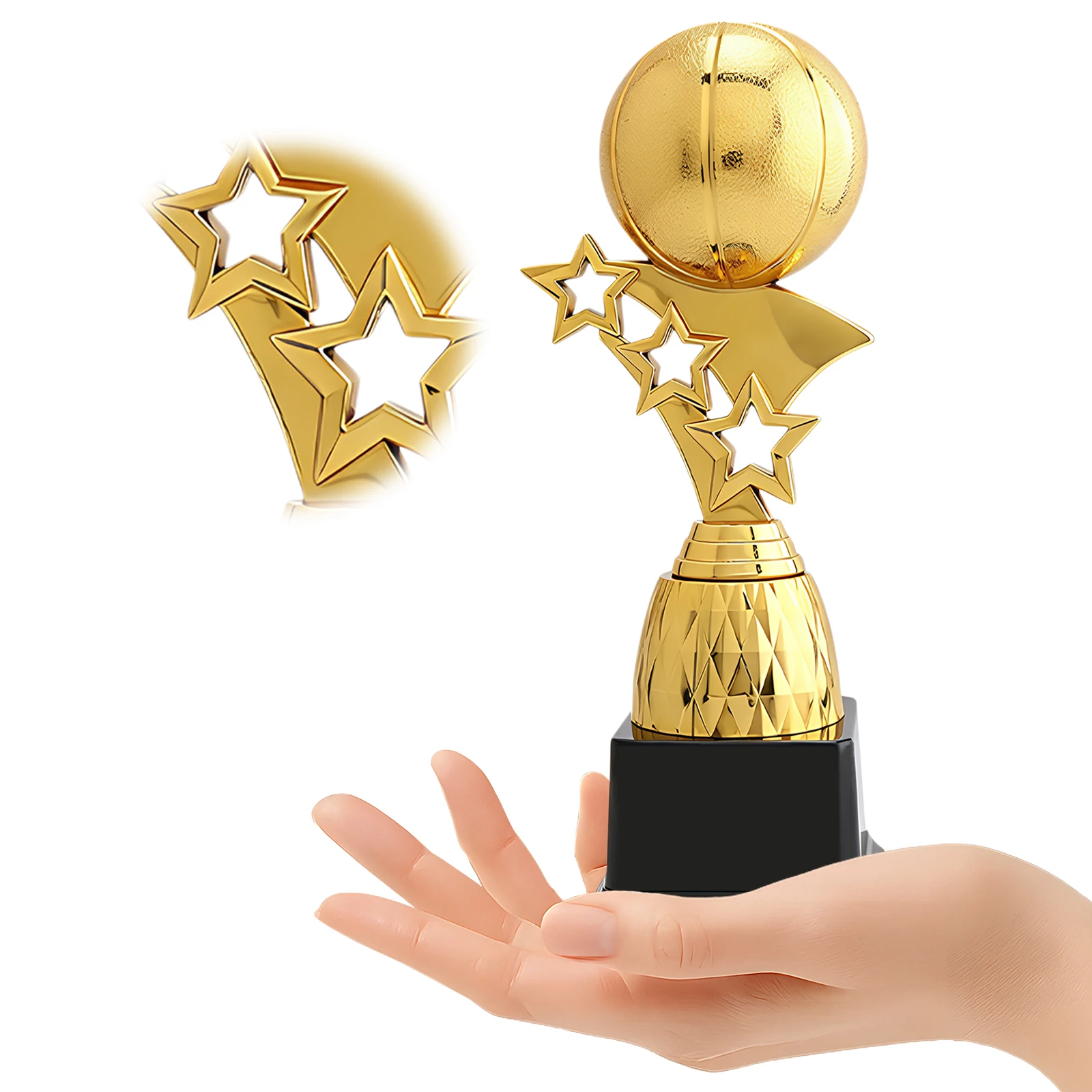 Ball Trophy Team Prize Gift Plastic Sports Award Sports Tournament Contest Trophies for Football Leagues and Winner Prizes