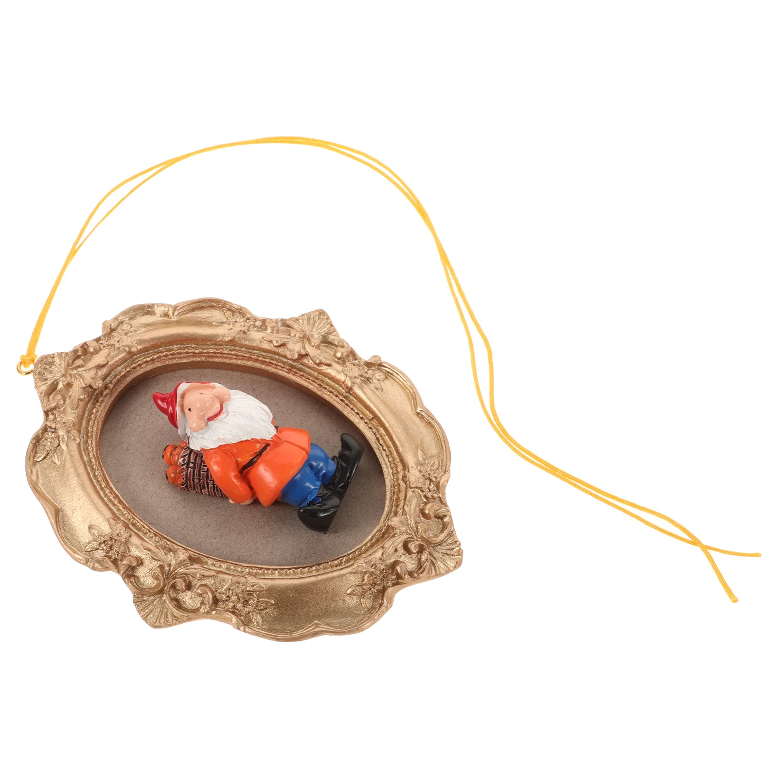 

3D Gnome Christmas Tree Hanging Ornament Resin Made Deformation Fading Resistant Santa Claus Pendant Xmas Tree Pendants