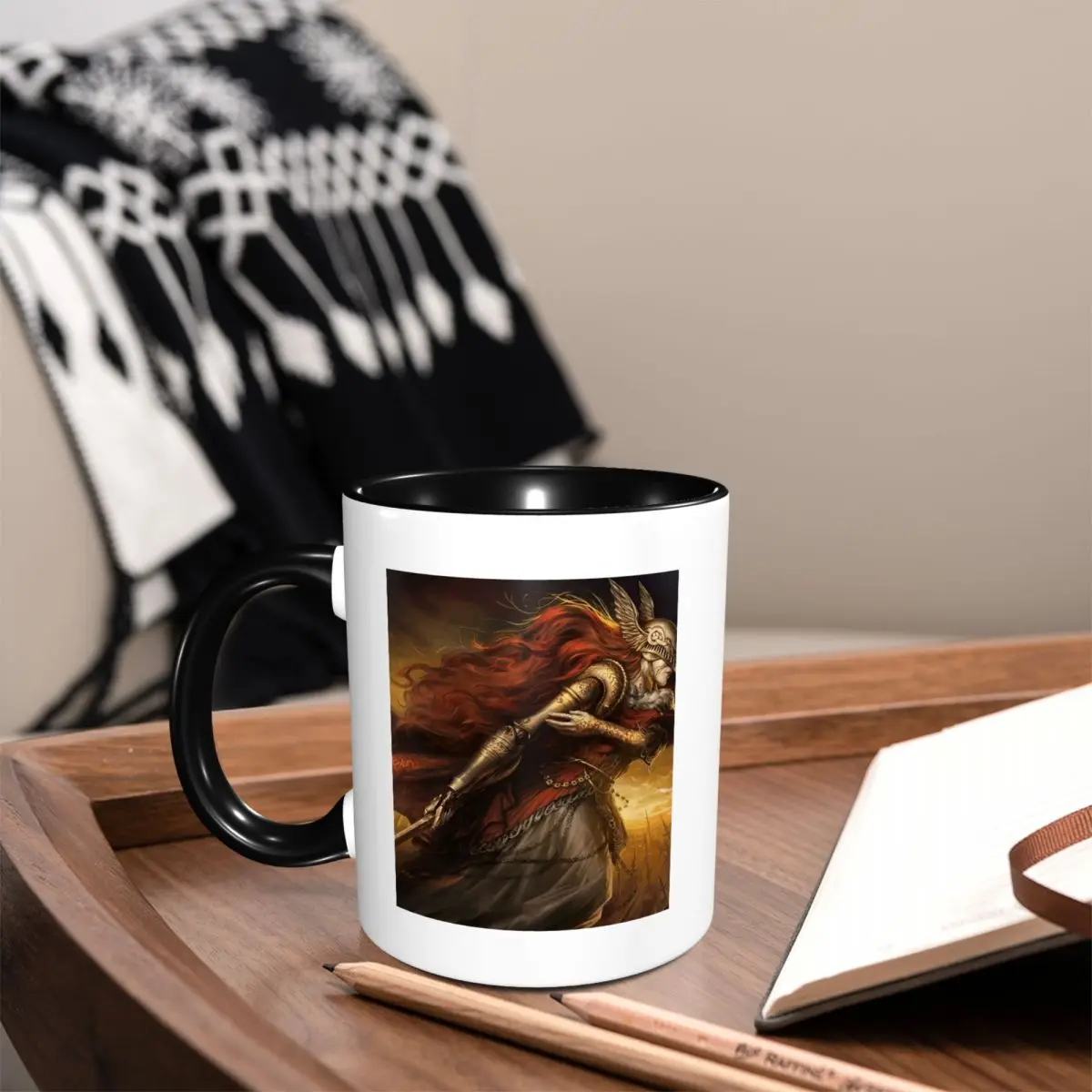 Malenia Blade Of Miquella Warrior Gaming Mug Funny Ceramic Coffee Cups Tea Mugs Milk Cup Drinkware Gifts for Friends