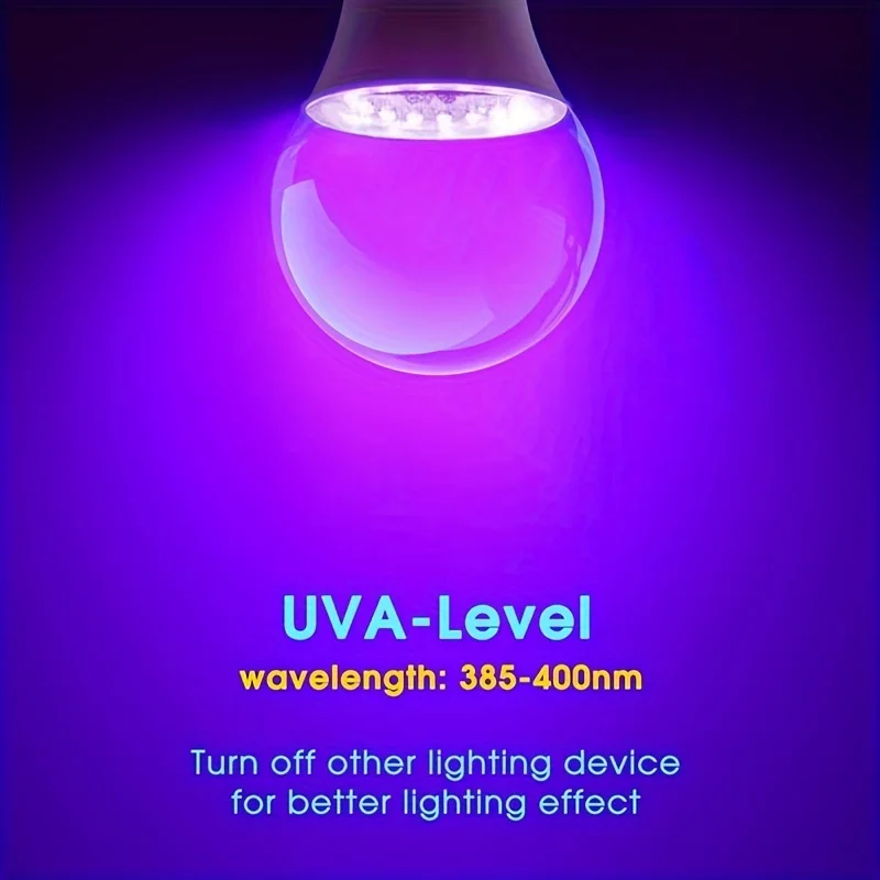 12W 15W UV Purple LED Light Bulb AC 85-265V PurpleTransparent Cover Party Ghost House Fluorescent Atmosphere Decoration Light