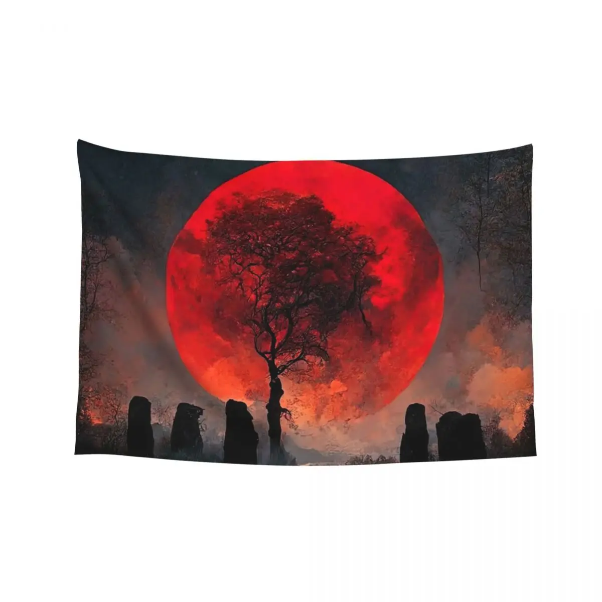

Blood Moon Tapestry Home Supplies Decoration Room Wallpapers Home Decor Room Decore Aesthetic Tapestry