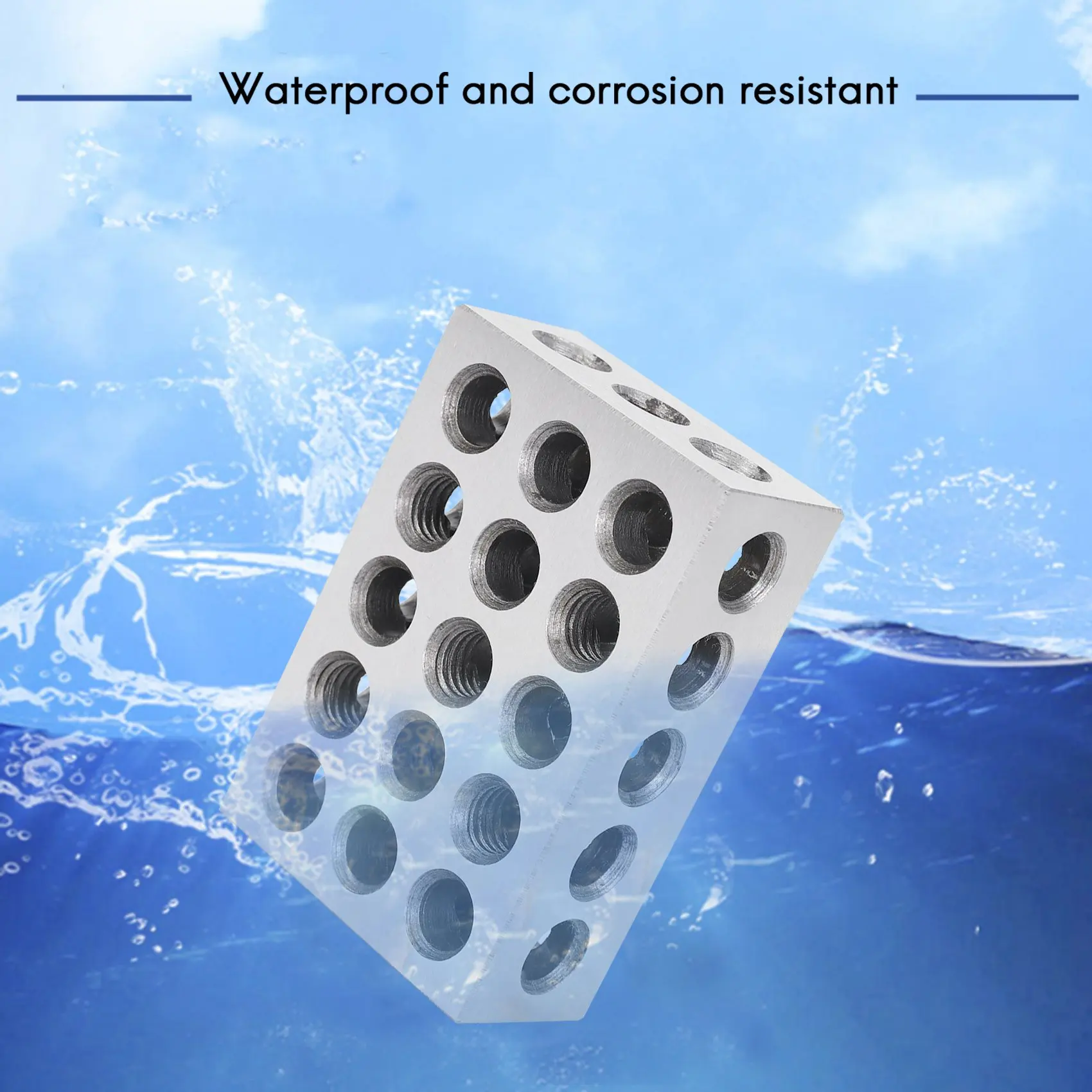 

ABKJ-2Pcs 25X50x75mm Hardened Steel Blocks 23 Holes Parallel Clamping Block Lathe Tools Precision 0.005Mm For Machine Tool