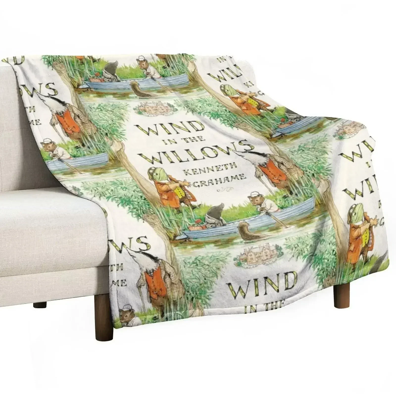 

Wind in The Willows Book Cover Throw Blanket Loose Baby Plaid on the sofa decorative Blankets