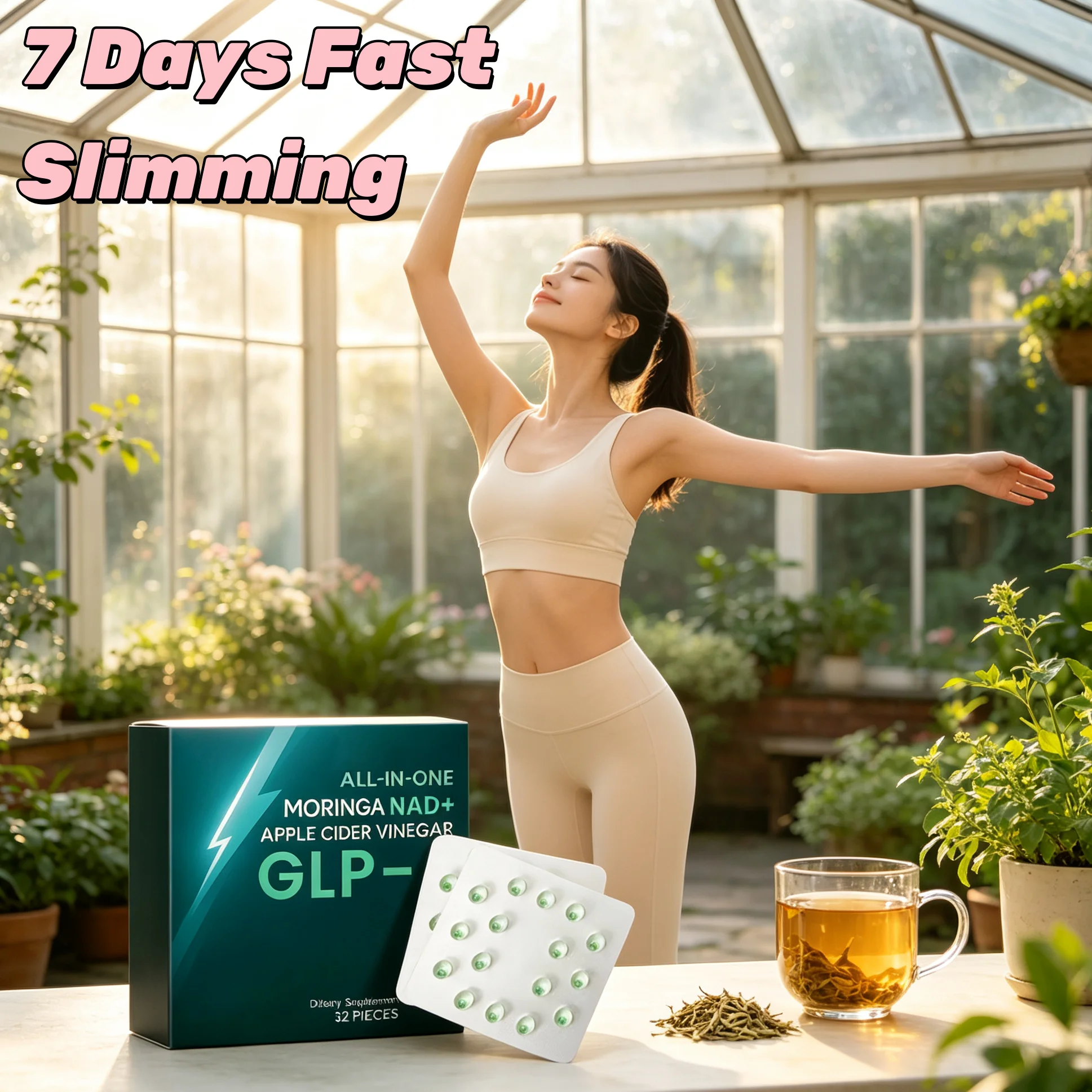 2026 GLP-1 Slimming Burst Pearls NAD+Fat Burning Weight Loss Capsules Appetite Suppressant Metabolism Booster Detox Slim Beads - view 2