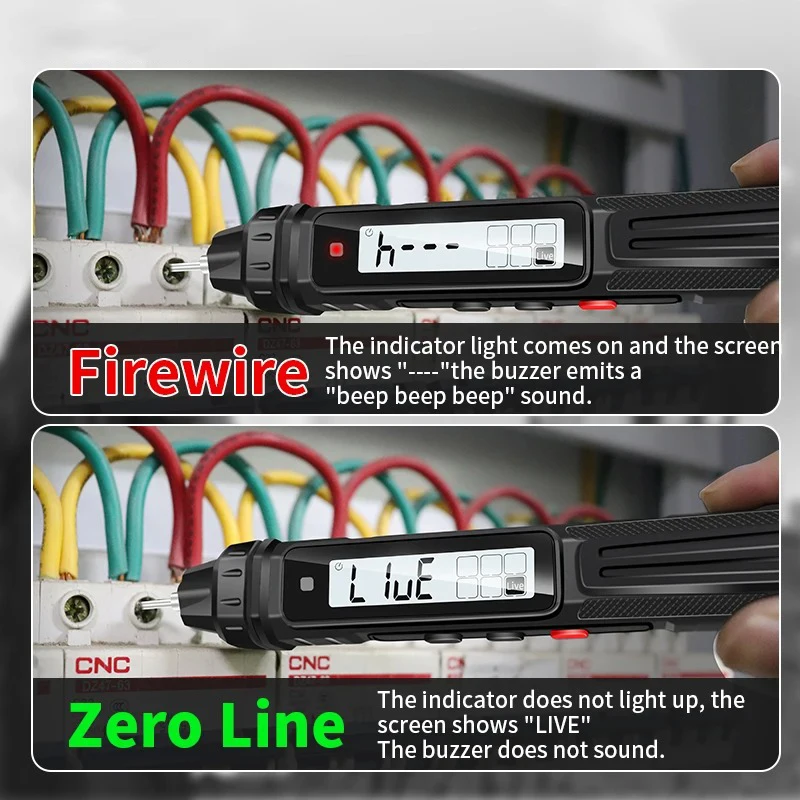 TS20A inteligentny multimetr cyfrowy 4000 zliczeń bezdotykowy precyzyjny detektor napięcia pióro automatyczny zakres pojemność OHm NCV Tester