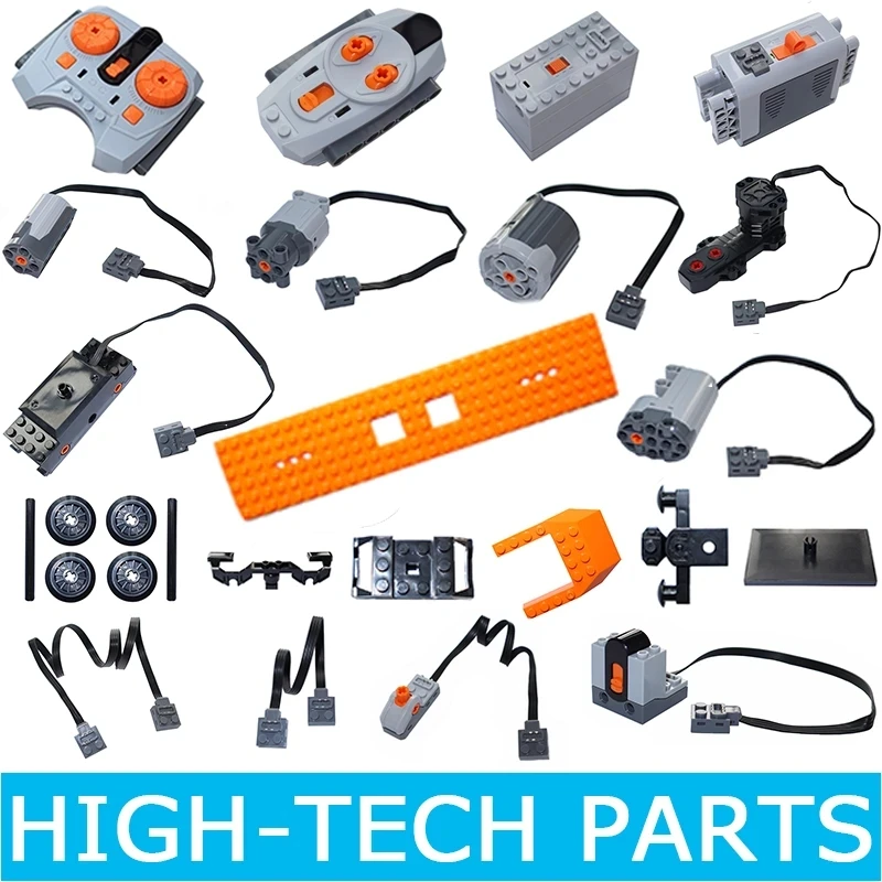 NEW Technical Motor Parts Power Functions Building Blocks PF Model Sets Compatible Tarin Accessories  MOC High-tech Bricks Toys