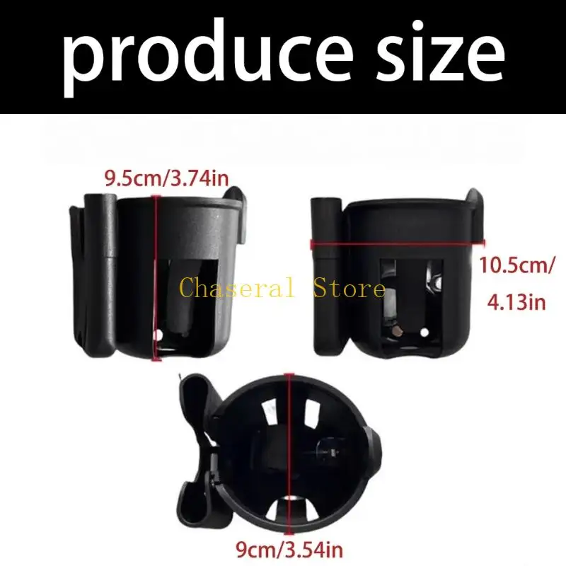 E7CE Strollers Cup Holder Phone Stand 2 in 1 Baby Pram Accessory Ergonomic Adjust