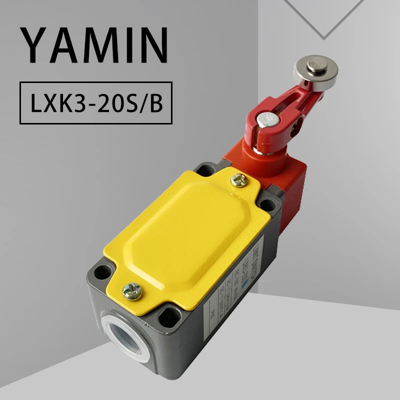 

LXK3-20S/B Rotary Roller Lever Actuator Limit Switch AC 380V DC 220V 10A Travel Wheel Turning Arm Micro Switch