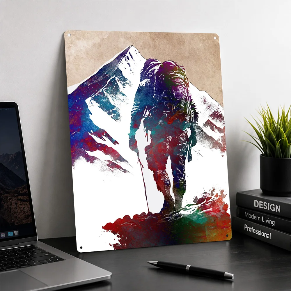 Climbing Sport Art Metal Poster Perfect Gift for Fans Lovers Personalized Wall Art Metal Sign for Decor Room Funny Signs Home
