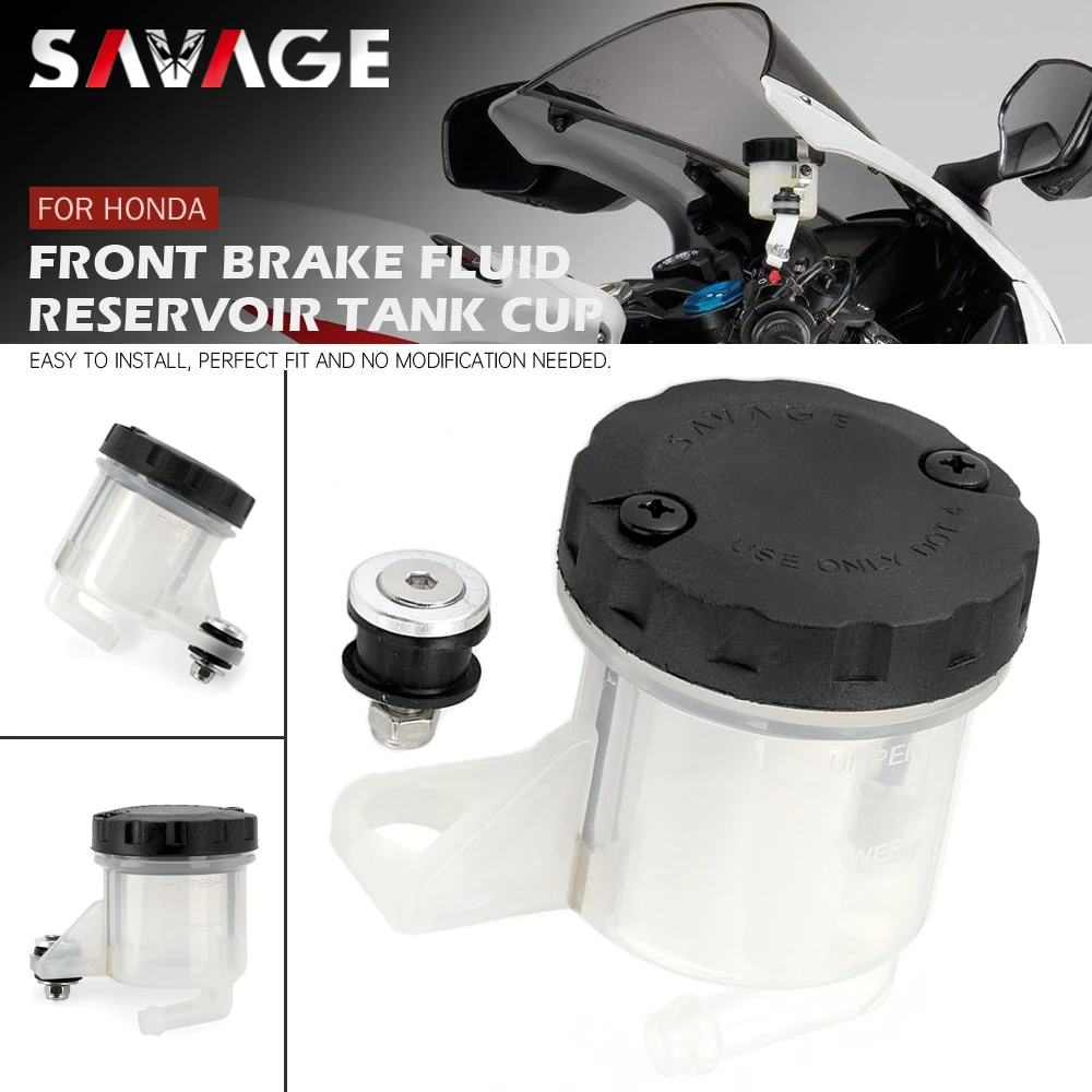 

Front Brake Fluid Oil Reservoir Tank Cup For HONDA CBR 1000 600 400 250 RR R RVT NSR250 RVF VFR 400R 750R Motorcycle Accessories