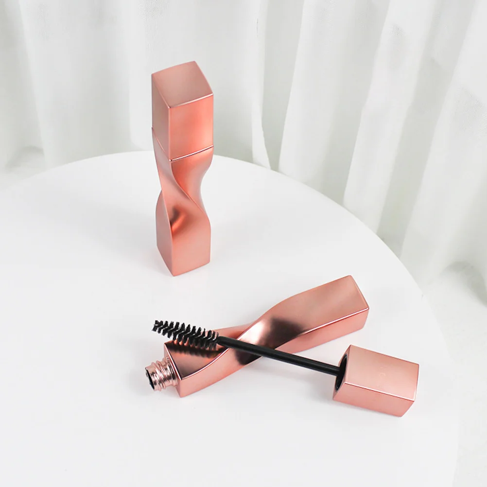 4Pcs Eyelash Brush Empty Refillable Mascara Tubes Bottles with Wand for Castor Oil Eyelash Eyebrow Serum Travel Use