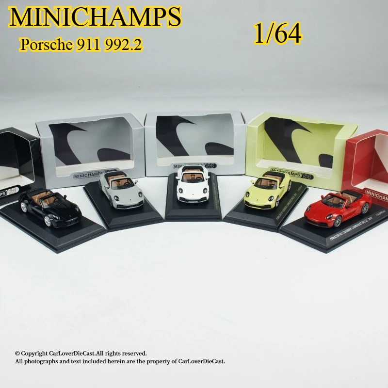 

MINICHAMPS 1:64 Alloy Porsche 911 1992 Convertible Miniature Car Model - Collectible Decoration Item - Car Toy