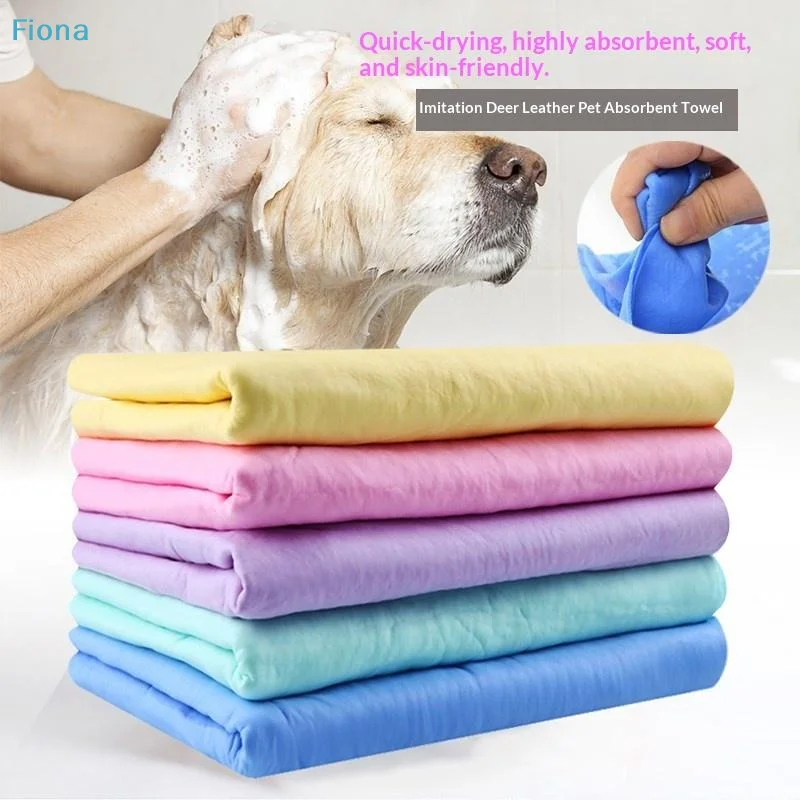 ✔Quick-Dry Pet Bath Towel Multi-functional Reusable Ultra Absorbent PVA Microfiber Towel Car Towel