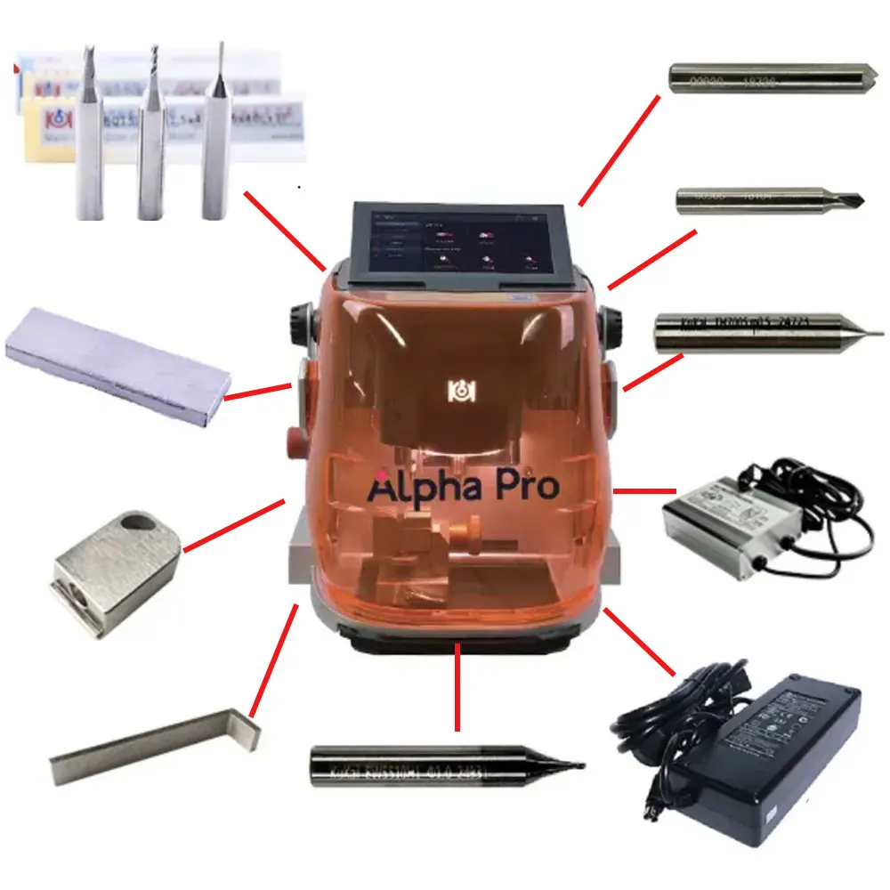 

Alpha Pro & Alpha Power Adapter Dimple Cutting T Lock Non Conductive Key Milling Cutter Stopper Locksmiths Tool