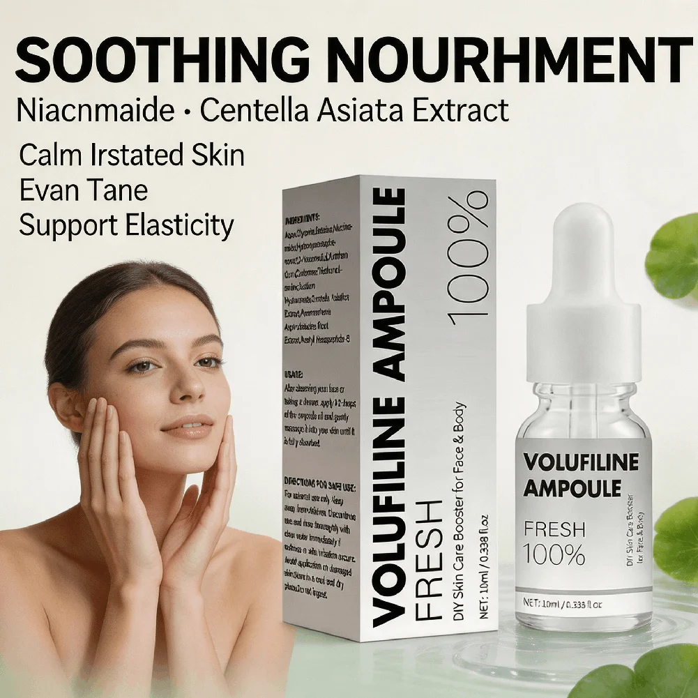 10ml Volufiline Facial Ampoule Serum Centella Asiatica Niacinamide Soothing Hydrating Fast Absorbing Anti Fine Skin Essence