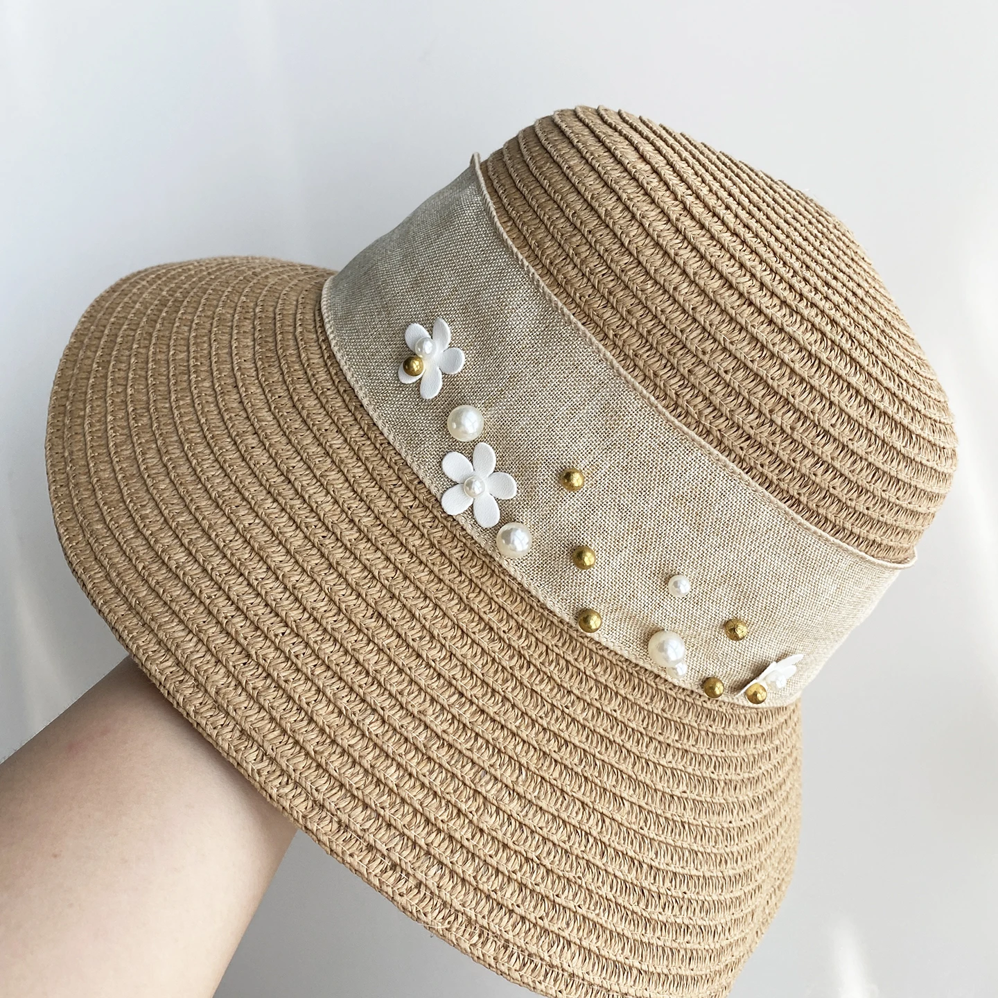 chapeu-de-palha-feminino-retro-de-aba-larga-com-cinto-decorativo-de-perolas-chapeu-de-sol-com-decoracao-floral-cinto-de-reposicao-verao-2026