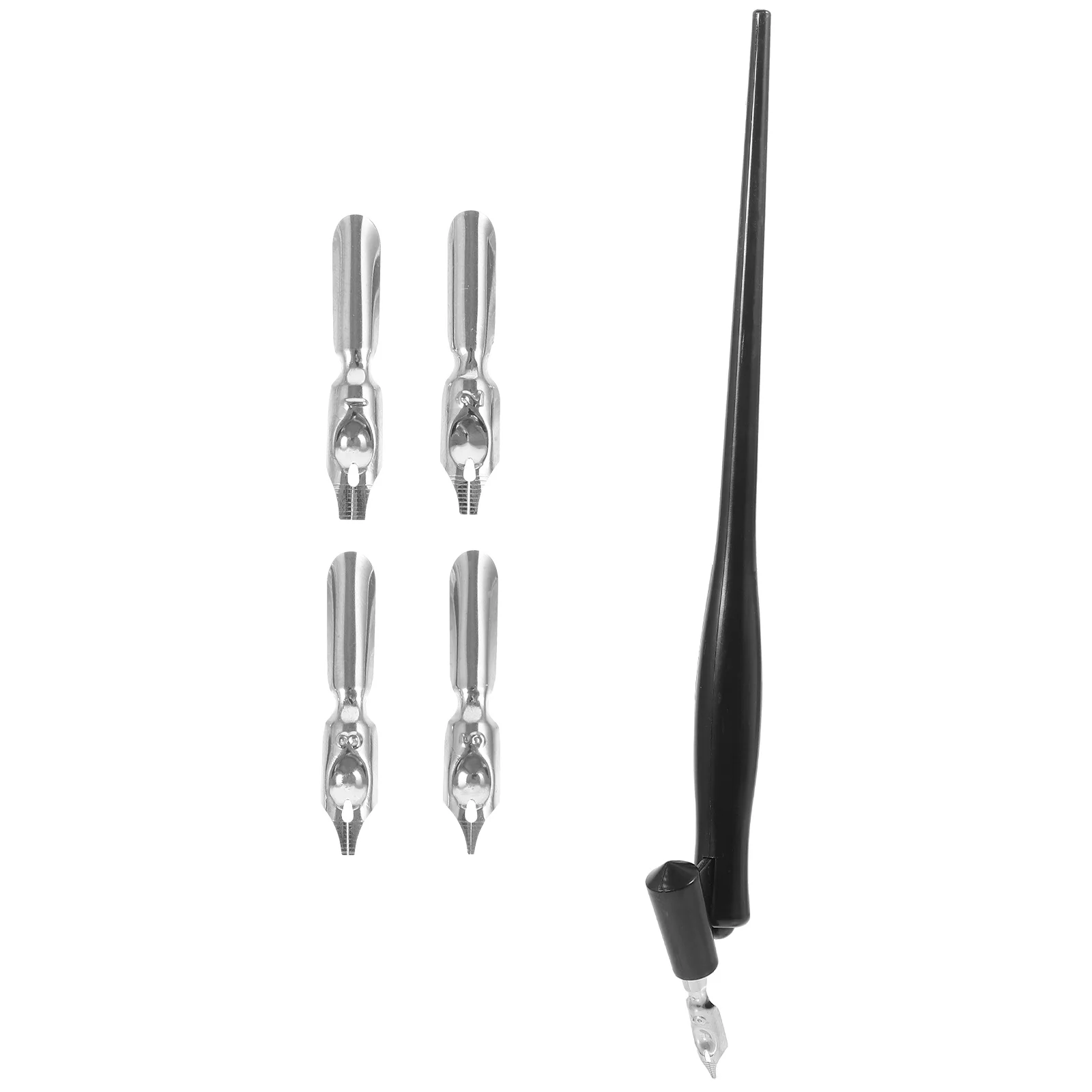 Inclined Dip Pen Pencil Holder Calligraphy Signature Novelty Drawing Unique Metal Dipping Pens