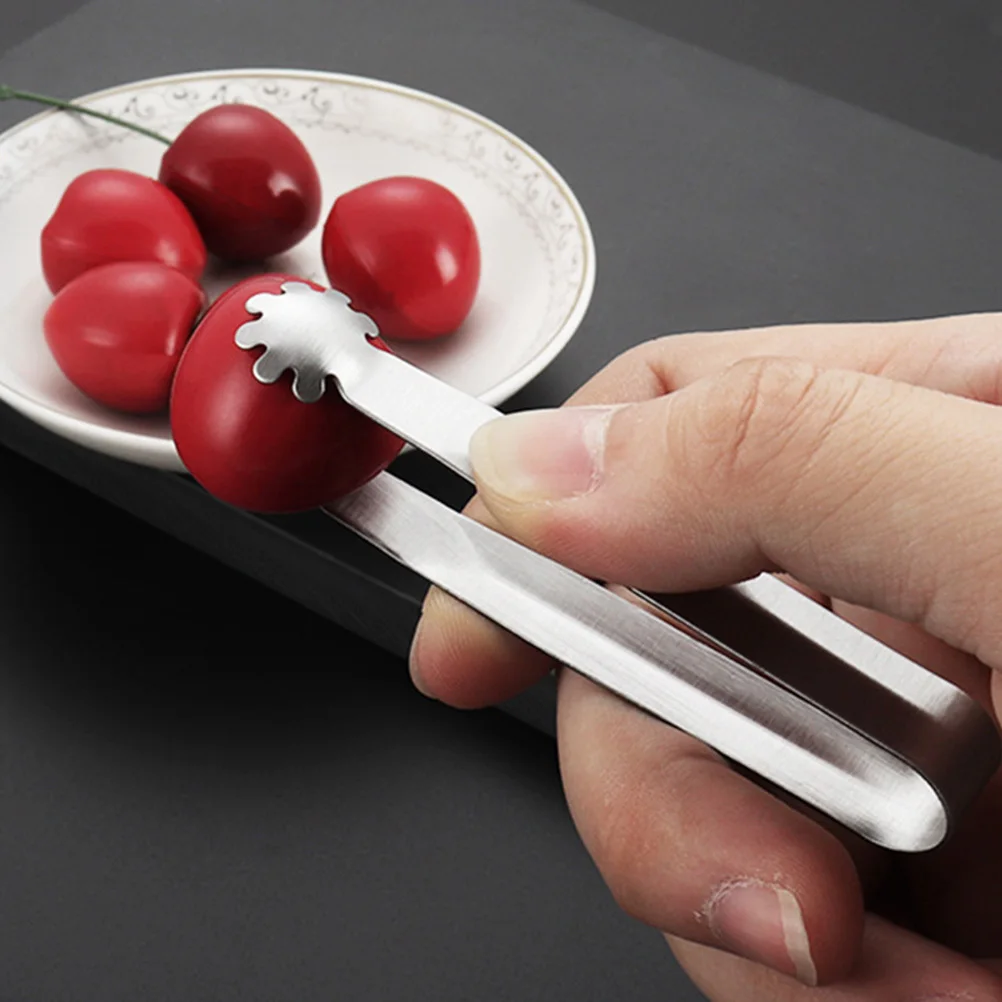 

4pcs Stainless Steel Tongs Ice Cube Sugar Clips Mirror Polished Rust Proof Heat Resistant Food Serving Restaurant Tongs