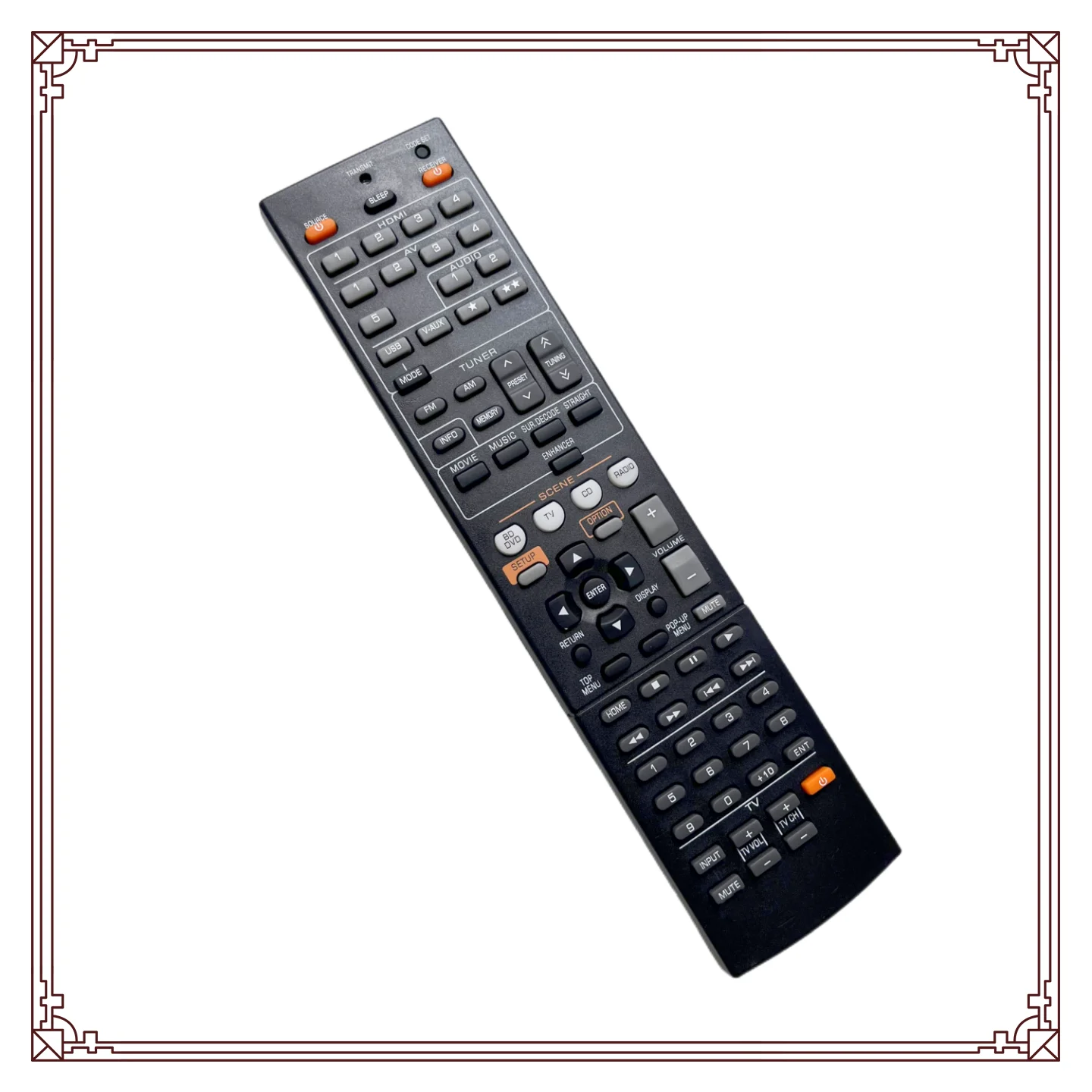 New remote control fit for Yamaha AV Receiver RX-A720 RX-V375BL HTR-4065 HTR-4065BL RX-A820 HTR-5065 RX-775 YHT-497 YHT-399U