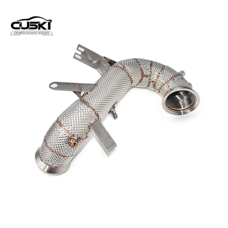 Stainless Steel Automotive Exhaust Parts For Mercedes Benz CLA45 S AMG 2.0T 2020-2023 exhaust downpipe Exhaust Modification