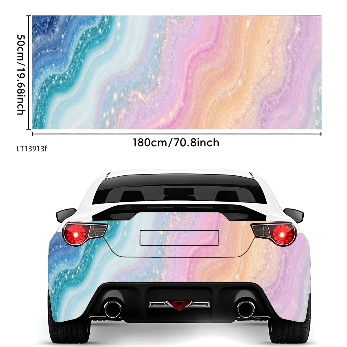 Vintage Starry Sky Oil Painting Pickup Tailgate Decal Waterproof Vinyl Universal Truck Rear Gate Offroad Exterior Car Mod Decor
