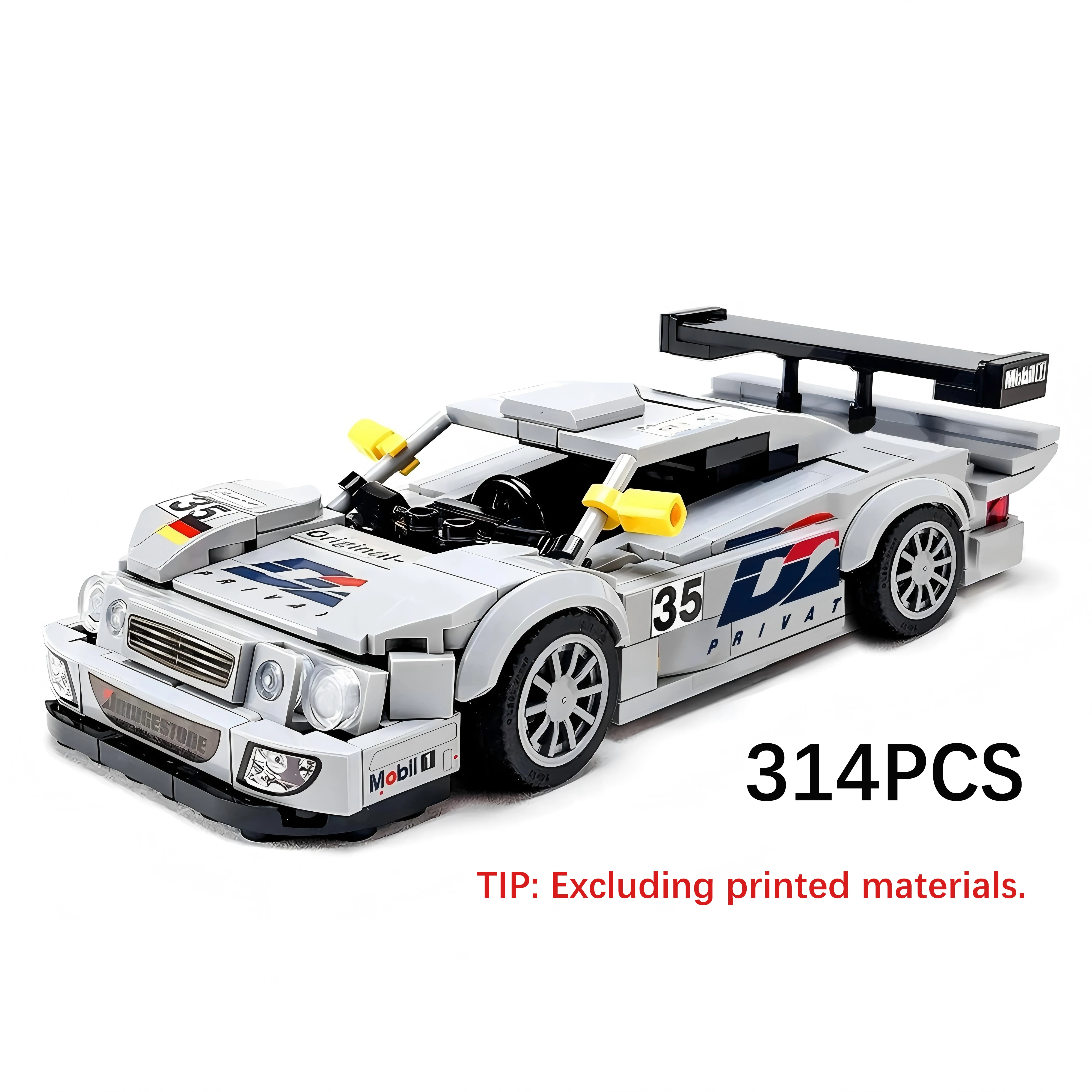 

MOC-152928 Building Blocks Racing Super Car Model 314PCS Technology Bricks Assembly Toys Creative Garage Gifts