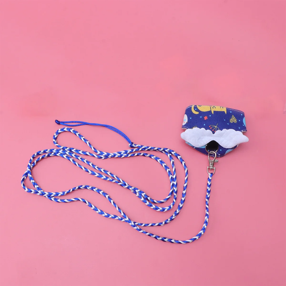 

Pet Breathable Fabric Harness with Leash Blue Cat Small Animal Vest for Squirrel Hamster Comfortable Lightweight Outdoor Walking