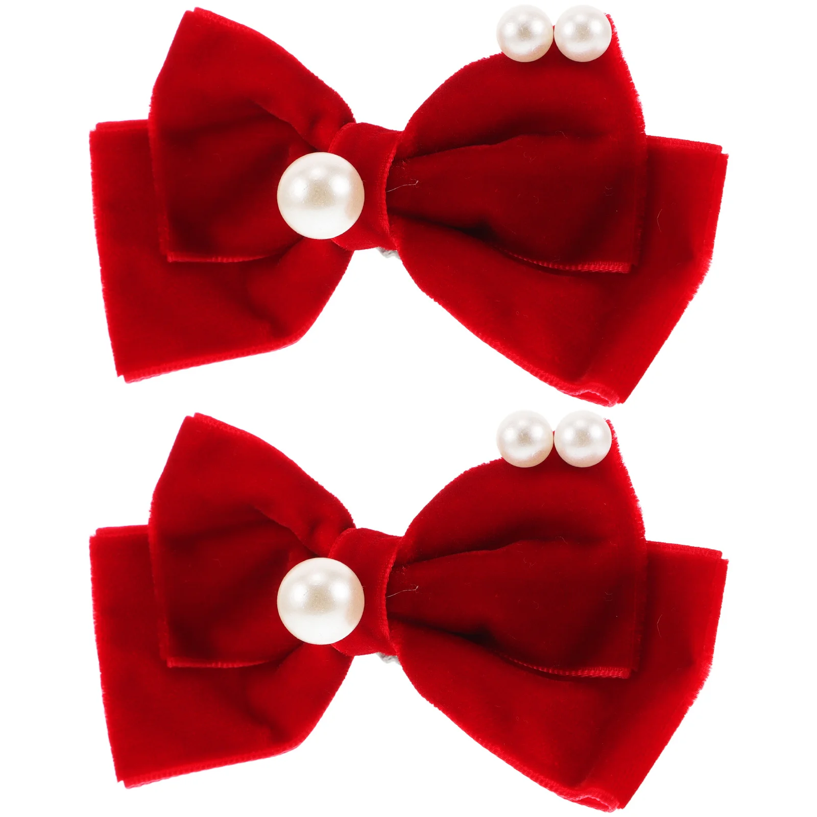 

2 Pcs Bow Hairpin Clip Bows with Clips Barrettes for on Autumn And Winter