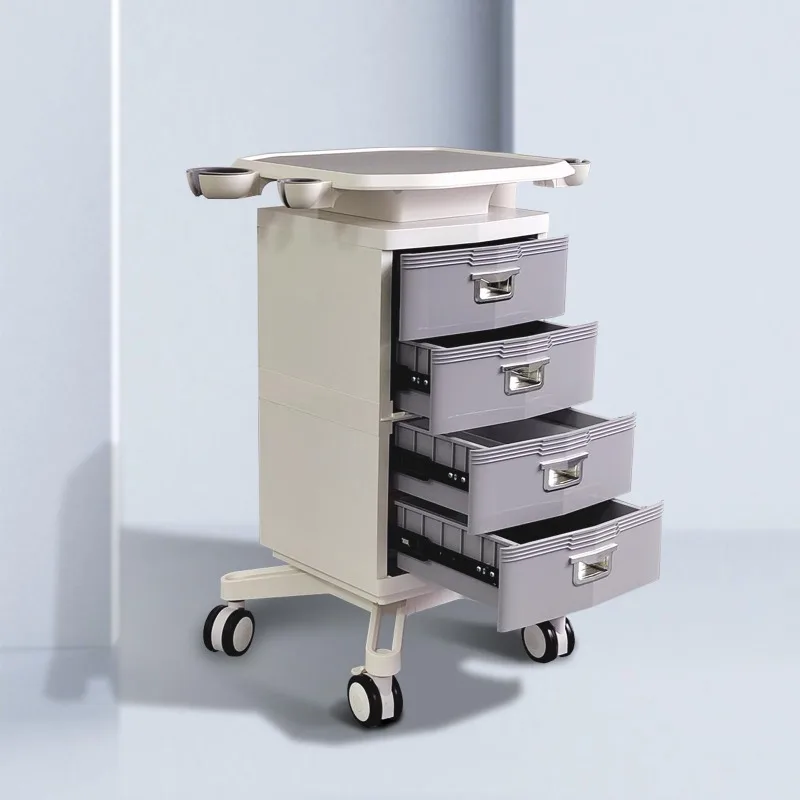 

Dental clinic Multifunctional storage trolley Dental mouth scanning equipment trolley Mobile cosmetic instrument holder
