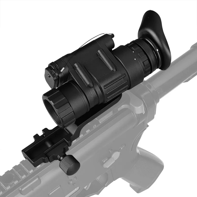 Digital Night Vision, PVS-14 IR Night Vision Monoculars with J-Arm for Helmet, Picatinny Rail Adapter, for Night Patrol Hunting