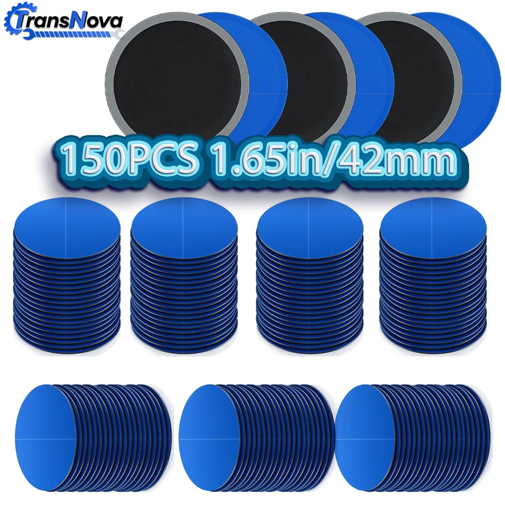 

150Pcs 4.2cm Automotive Rubber Wired Tire Puncture Repair Kit Tools Tire Cold Repair Film Vacuum for Quick Fix & Restoration
