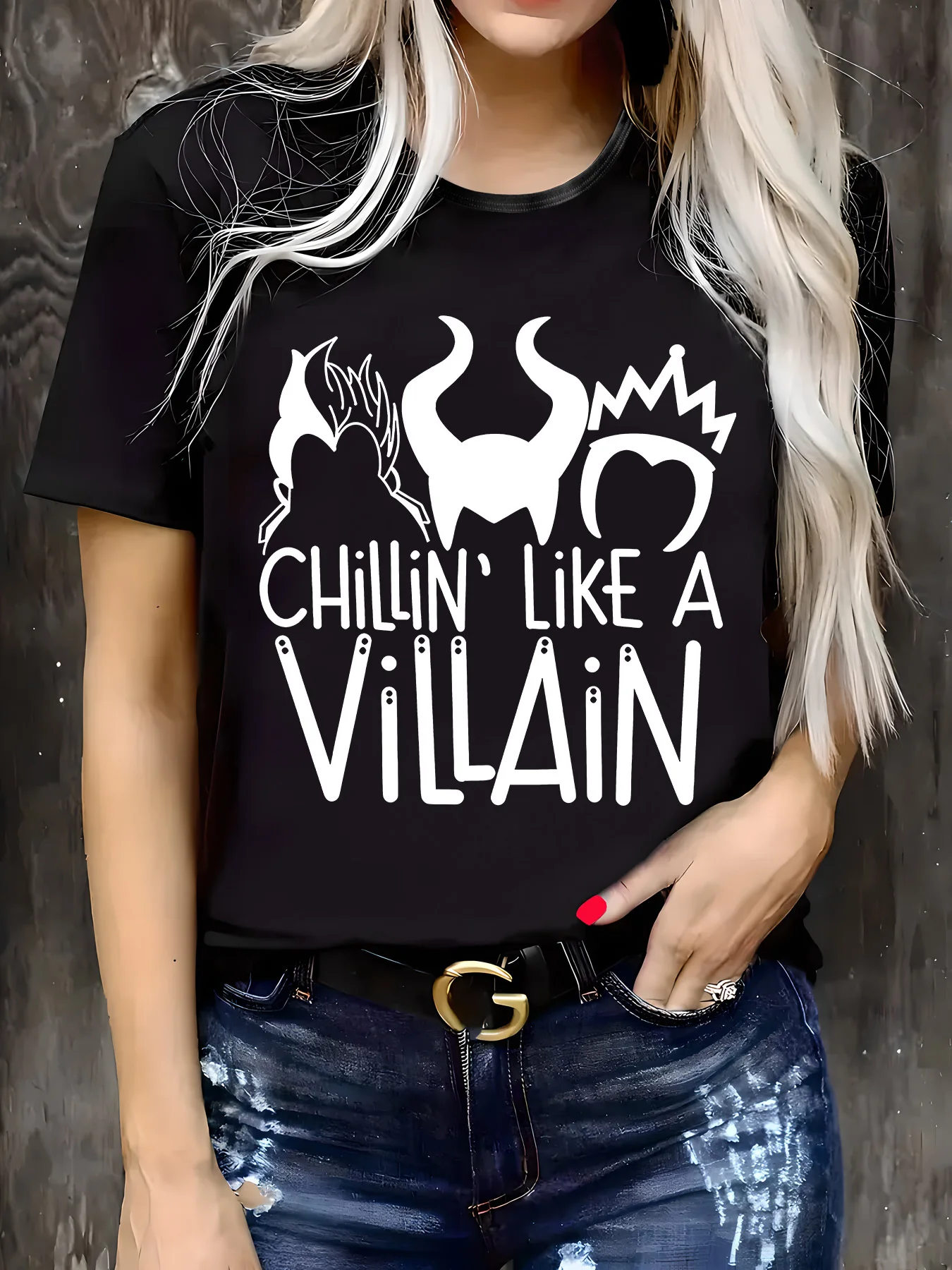 Women's Graphic Print T-Shirt - 