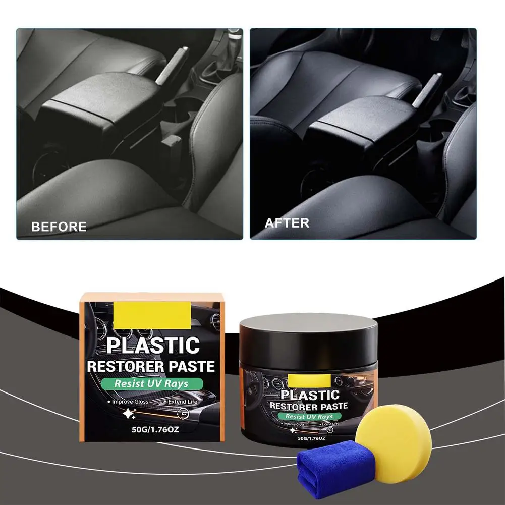 Multi-use Car Interior Cleaner, Plastic Renew Restore Liquid, Leather Repair Tool for Daily Scratch Removal