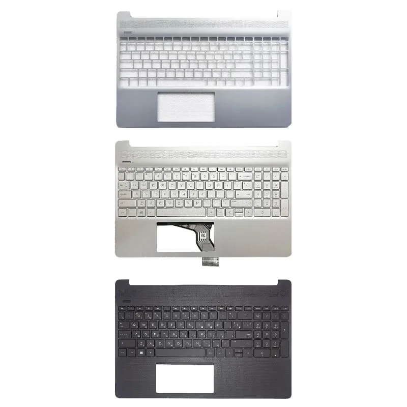 

for HP 15-EF 15S-EQ 15-DY 15S-FQ TPN-Q222 NEW US Keyboard Laptop Palmrest Upper Cover Top Case Backlit L63578-001 L63579-001