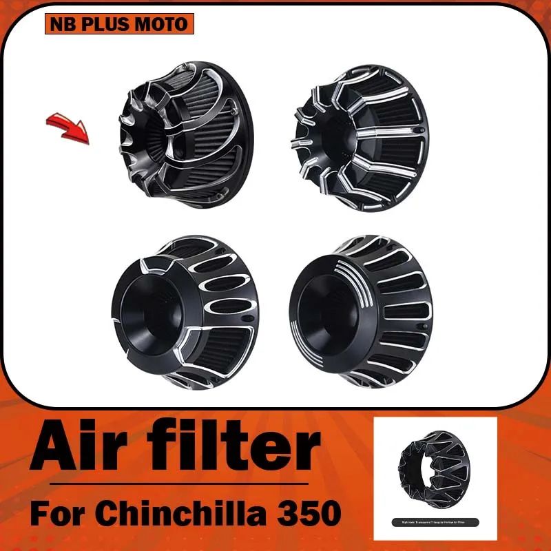 【Premium】For Benda Chinchilla 350 motorcycles with transparent air filter intake round electric covers