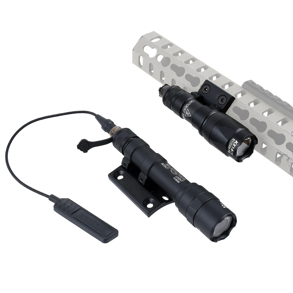 Tactical DD Mount SUREFIRE M600C M300C Airsoft Rifle AR15 Scout Flashlight Metal Base MK KEY SMR 20mm Rail For Hunting Light