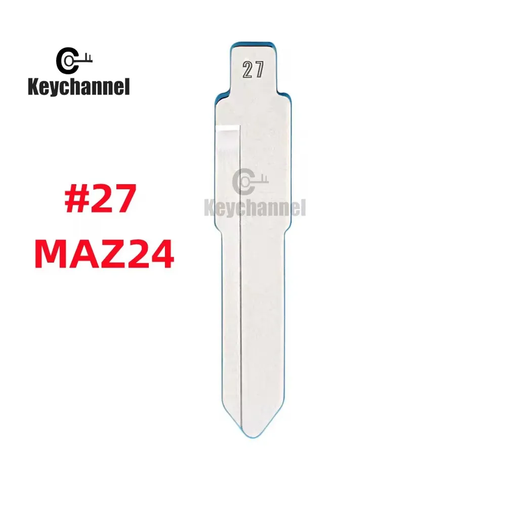 10pcs Universal Car Flip Key Blade MZ31 MAZ24R MAZ-11D KD Key Blank 27# MAZ13 for Mazda M2 M3 M5 M6 M8  for KEYDIY VVDI Remote