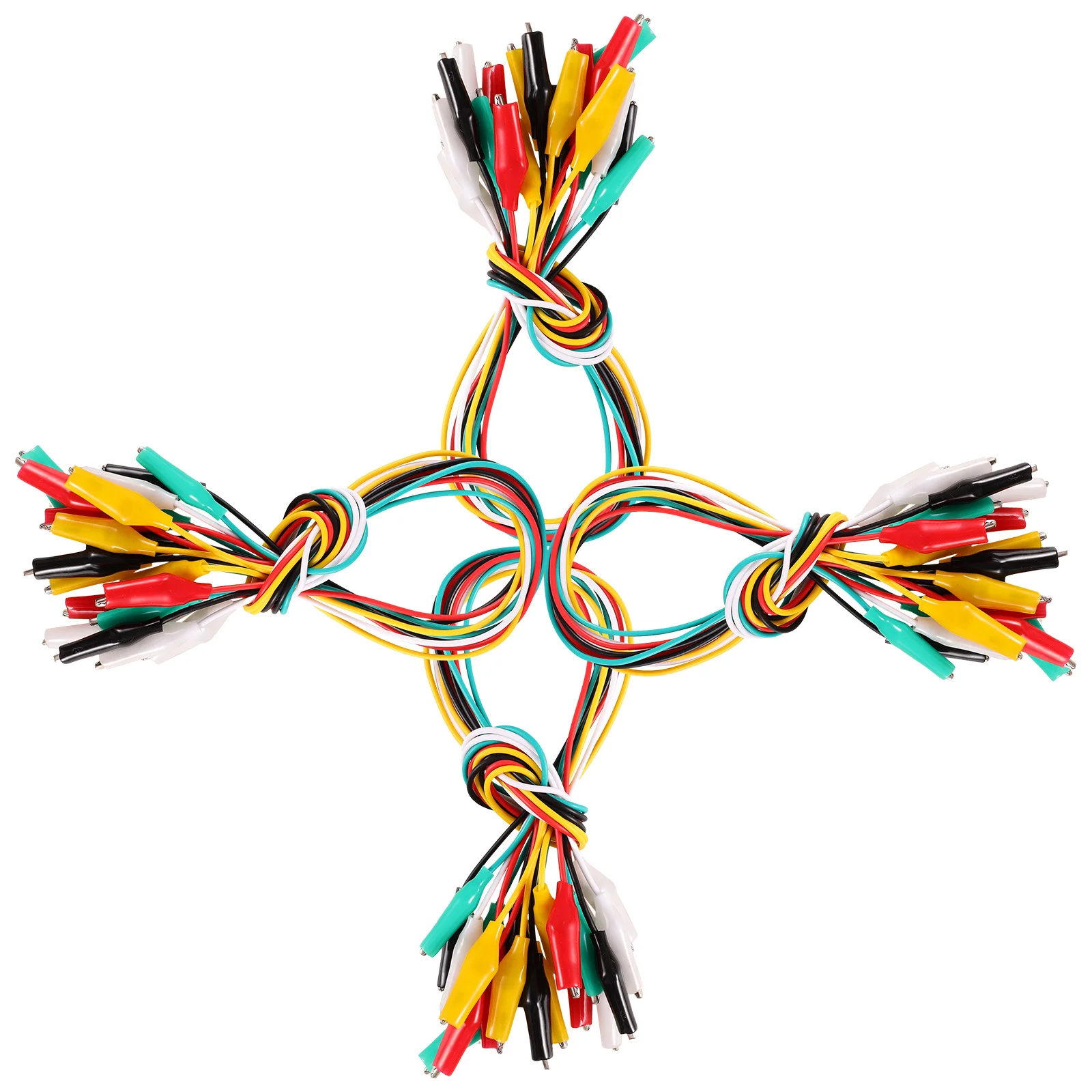 

Plastic Insulated Wire Clip Test Leads Clips with Wires Cable Mini Jumper Cables Electrical Kit