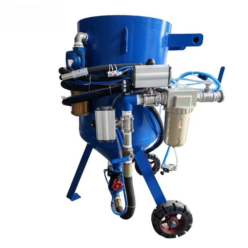 Dustless Sandblasting Machine Portable Sand Blasting Machine for Profile Pipe Through-type Continuous Sandblasting Customized