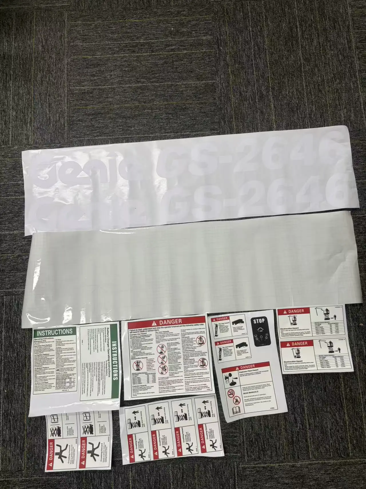 Genie GS-2646 Scissor Lift Decal Kit – The Most Complete Aftermarket Kit