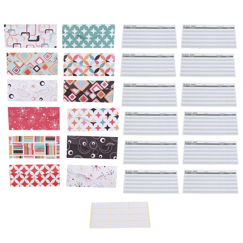 

1 Set Waterproof Cash Envelopes System For Budgeting Budget Money Envelopes With Labels