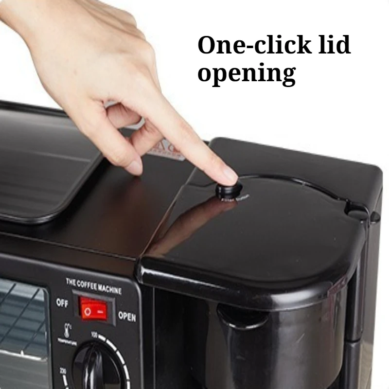 Multi Functional Household Breakfast Machine Easy Clean Rotary Button Sandwich Oven Breakfast Maker Convenient Home Appliances view 4