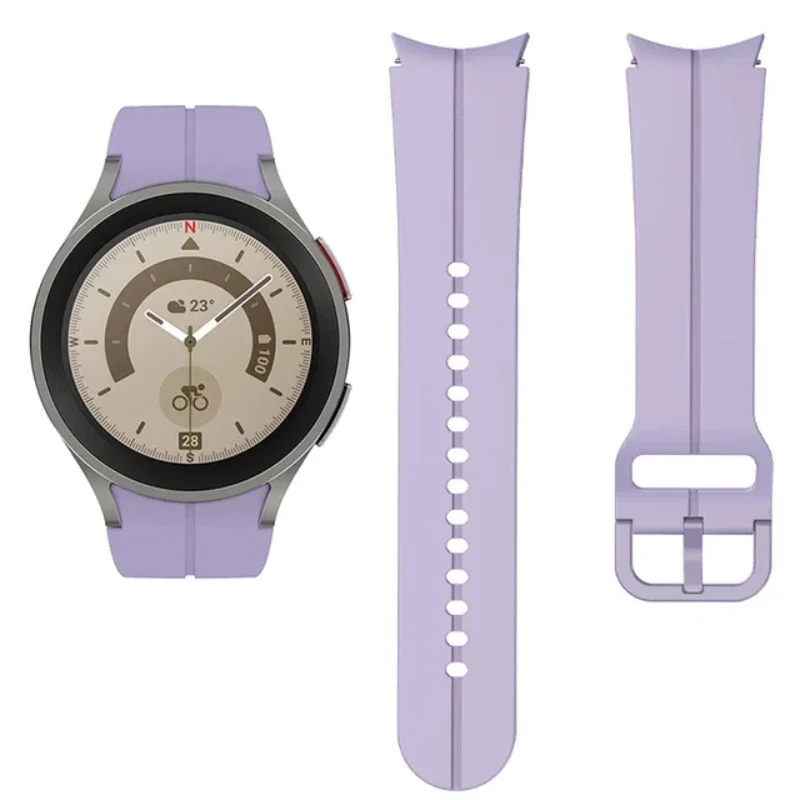

Silicone Strap For Samsung Galaxy Watch Pro 45mm Sports Bracelet Belt Galaxy Watch 7/6/5/4 40mm 44mm 6 4 Classic 47mm 46mm Band