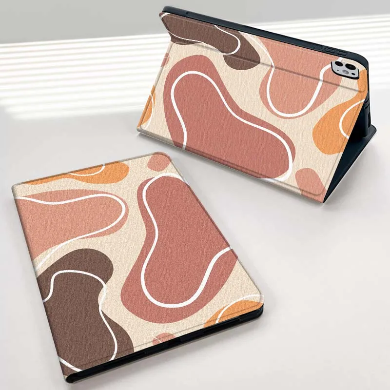 

Artistic Color Block Pattern For iPad mini Air 1 2 3 4 5 6 7 6th 7th 9 11 13 M3 M2 gen 7.9 8.3 10.9 Inch 2025 Tablet Case